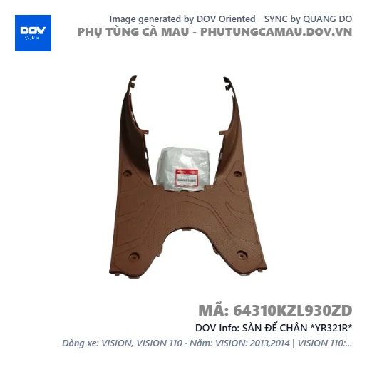SÀN ĐỂ CHÂN *YR321R* — 64310KZL930ZD