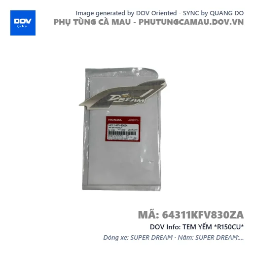 TEM YẾM *R150CU*  — 64311KFV830ZA