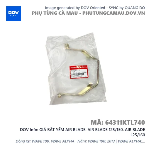 GIÁ BẮT YẾM AIR BLADE, AIR BLADE 125/150, AIR BLADE 125/160 — 64311KTL740