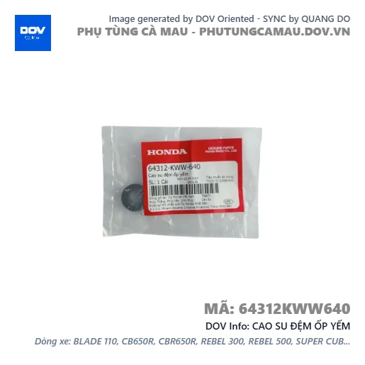 CAO SU ĐỆM ỐP YẾM  — 64312KWW640