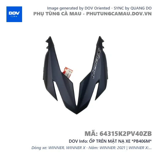 ỐP TRÊN MẶT NẠ XE *PB406M*  — 64315K2PV40ZB