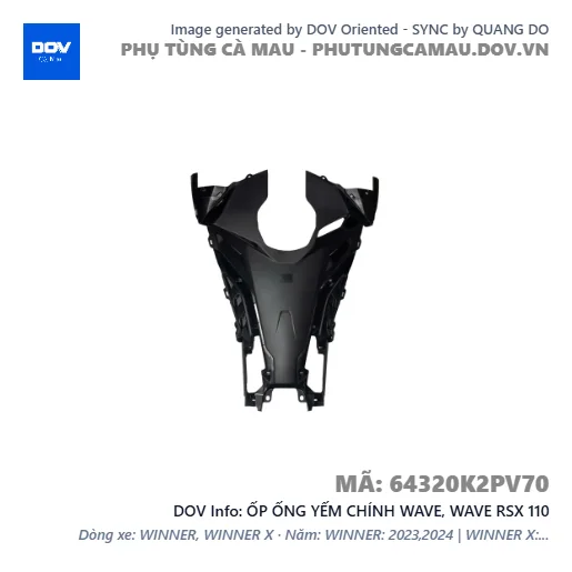 ỐP ỐNG YẾM CHÍNH WAVE, WAVE RSX 110 — 64320K2PV70