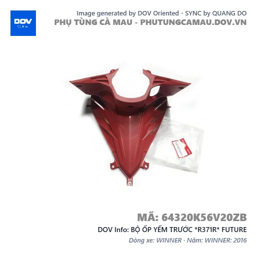 BỘ ỐP YẾM TRƯỚC *R371R* FUTURE — 64320K56V20ZB