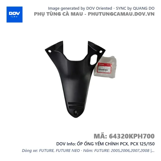 ỐP ỐNG YẾM CHÍNH PCX, PCX 125/150 — 64320KPH700