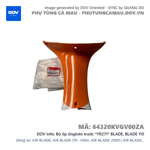 Bộ ốp ốngtrên trước *YR271* BLADE, BLADE 110 — 64320KVGV00ZA