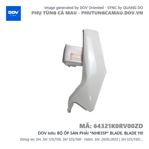 BỘ ỐP SÀN PHẢI *NHB35P* BLADE, BLADE 110 — 64321K0RV00ZD