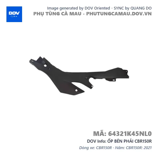 ỐP BÊN PHẢI CBR150R — 64321K45NL0