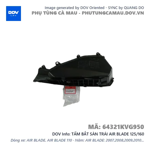 TẤM BẮT SÀN TRÁI AIR BLADE 125/160 — 64321KVG950