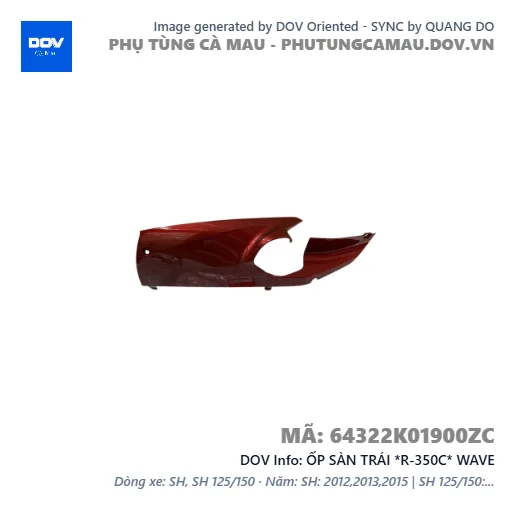 ỐP SÀN TRÁI *R-350C* WAVE — 64322K01900ZC