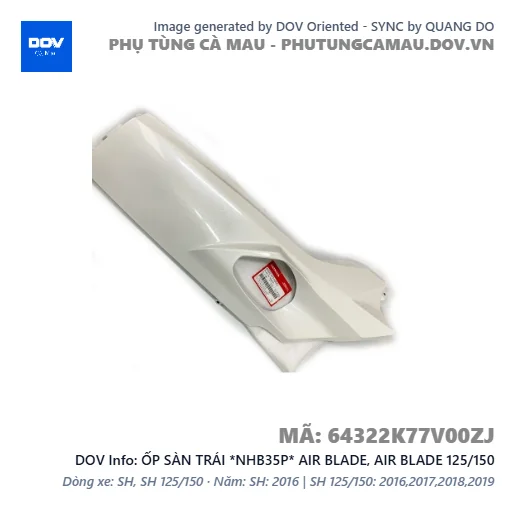 ỐP SÀN TRÁI *NHB35P* AIR BLADE, AIR BLADE 125/150 — 64322K77V00ZJ