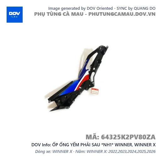 ỐP ỐNG YẾM PHẢI SAU *NH1* WINNER, WINNER X — 64325K2PV80ZA