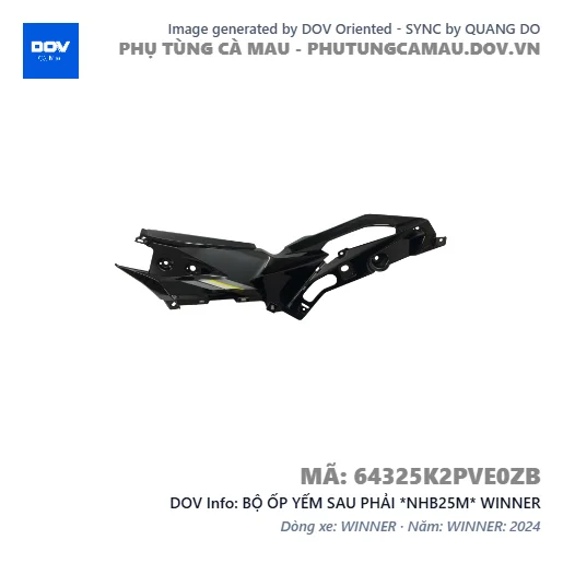 BỘ ỐP YẾM SAU PHẢI *NHB25M* WINNER — 64325K2PVE0ZB
