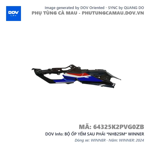 BỘ ỐP YẾM SAU PHẢI *NHB25M* WINNER — 64325K2PVG0ZB