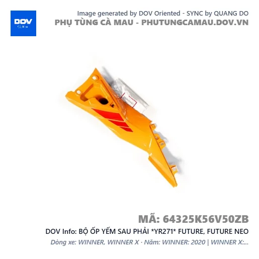 BỘ ỐP YẾM SAU PHẢI *YR271* FUTURE, FUTURE NEO — 64325K56V50ZB