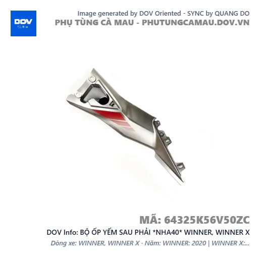 BỘ ỐP YẾM SAU PHẢI *NHA40* WINNER, WINNER X — 64325K56V50ZC