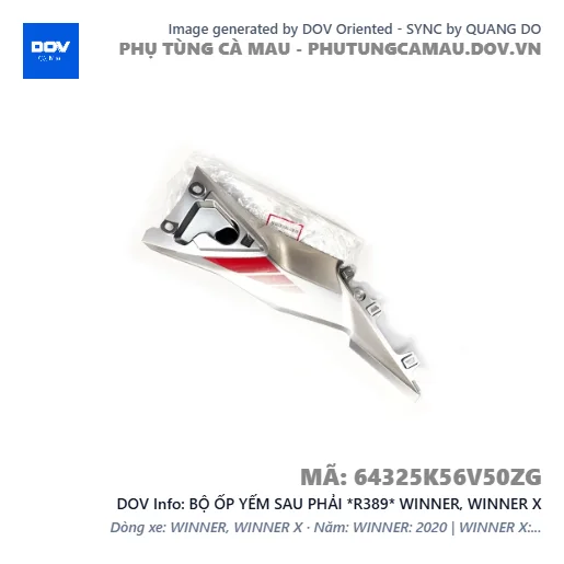 BỘ ỐP YẾM SAU PHẢI *R389* WINNER, WINNER X — 64325K56V50ZG