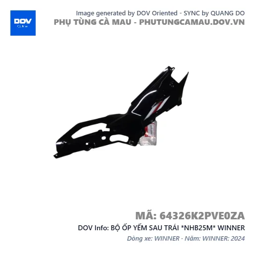 BỘ ỐP YẾM SAU TRÁI *NHB25M* WINNER — 64326K2PVE0ZA