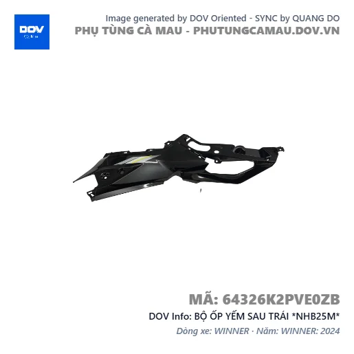 BỘ ỐP YẾM SAU TRÁI *NHB25M* — 64326K2PVE0ZB
