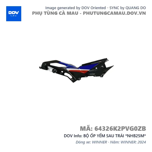 BỘ ỐP YẾM SAU TRÁI *NHB25M* — 64326K2PVG0ZB