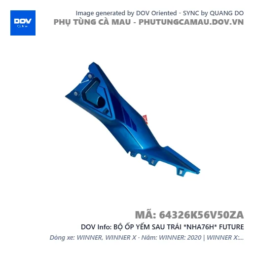BỘ ỐP YẾM SAU TRÁI *NHA76H* FUTURE — 64326K56V50ZA