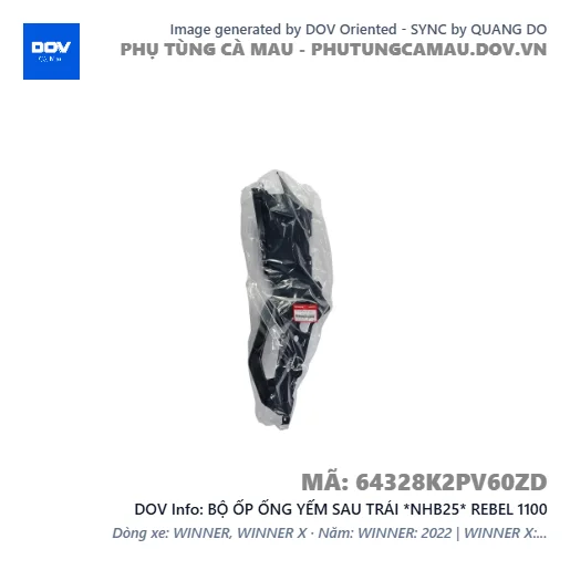 BỘ ỐP ỐNG YẾM SAU TRÁI *NHB25* REBEL 1100 — 64328K2PV60ZD
