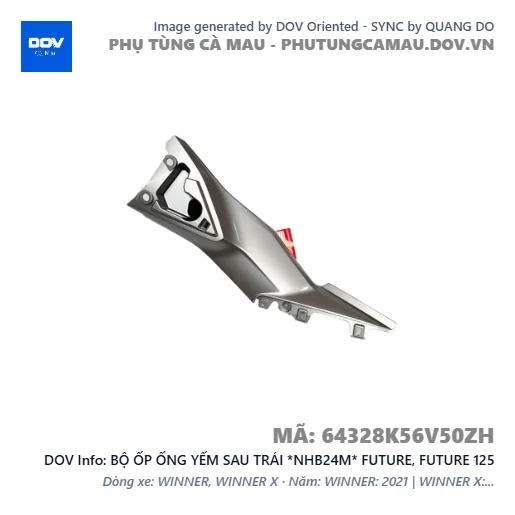 BỘ ỐP ỐNG YẾM SAU TRÁI *NHB24M* FUTURE, FUTURE 125 — 64328K56V50ZH