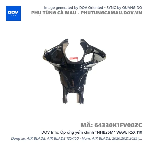 Ốp ống yếm chính *NHB25M* WAVE RSX 110 — 64330K1FV00ZC