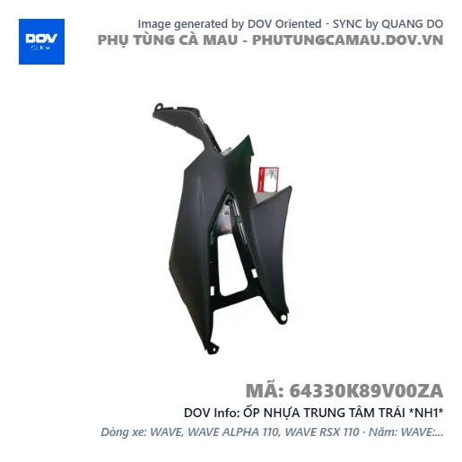 ỐP NHỰA TRUNG TÂM TRÁI *NH1*  — 64330K89V00ZA
