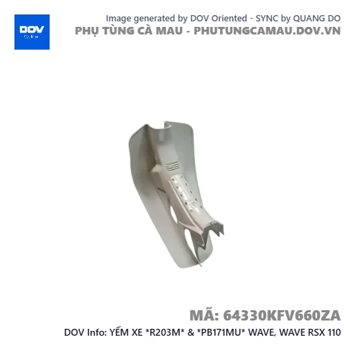 YẾM XE *R203M* & *PB171MU* WAVE, WAVE RSX 110 — 64330KFV660ZA