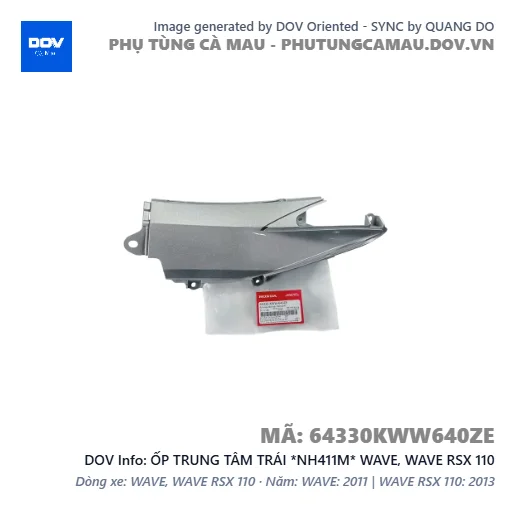 ỐP TRUNG TÂM TRÁI *NH411M* WAVE, WAVE RSX 110 — 64330KWW640ZE