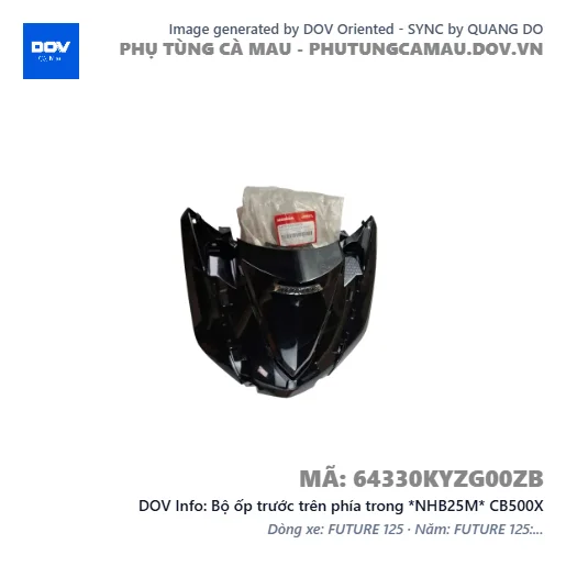 Bộ ốp trước trên phía trong *NHB25M* CB500X — 64330KYZG00ZB