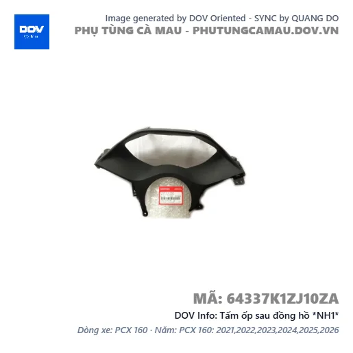Tấm ốp sau đồng hồ *NH1* — 64337K1ZJ10ZA