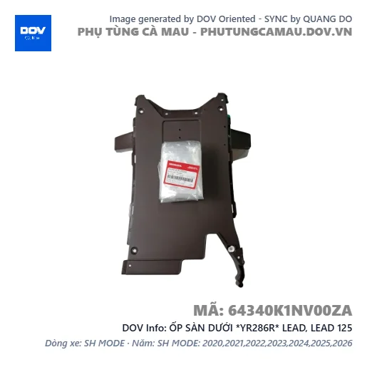 ỐP SÀN DƯỚI *YR286R* LEAD, LEAD 125 — 64340K1NV00ZA
