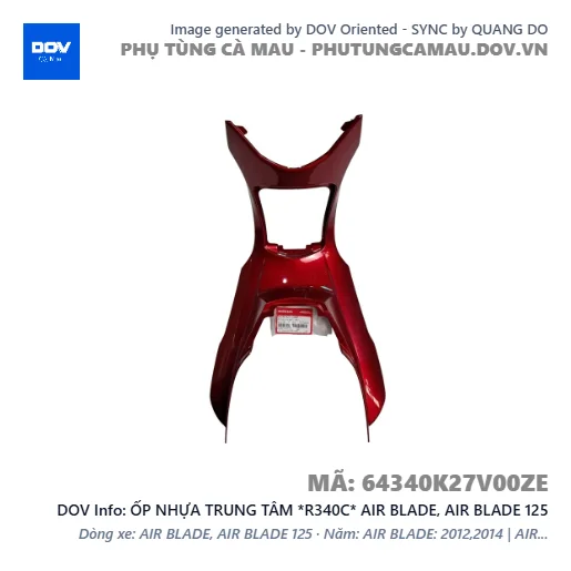 ỐP NHỰA TRUNG TÂM *R340C* AIR BLADE, AIR BLADE 125 — 64340K27V00ZE