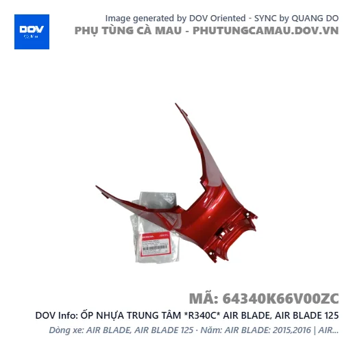 ỐP NHỰA TRUNG TÂM *R340C* AIR BLADE, AIR BLADE 125 — 64340K66V00ZC