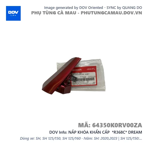 NẮP KHÓA KHẨN CẤP  *R368C* DREAM — 64350K0RV00ZA
