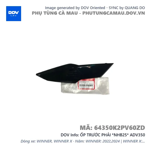 ỐP TRƯỚC PHẢI *NHB25* ADV350 — 64350K2PV60ZD