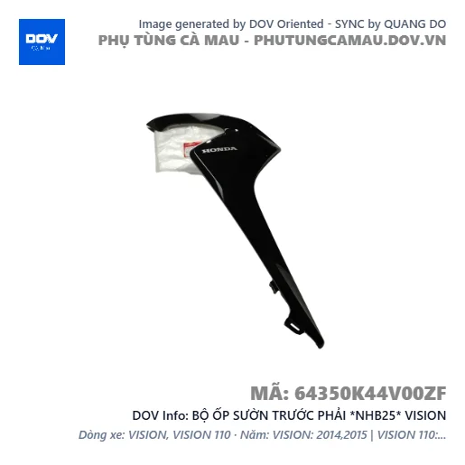 BỘ ỐP SƯỜN TRƯỚC PHẢI *NHB25* VISION — 64350K44V00ZF