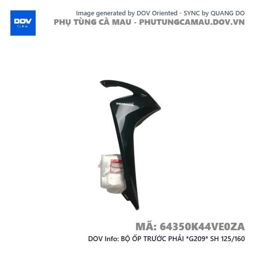 BỘ ỐP TRƯỚC PHẢI *G209* SH 125/160 — 64350K44VE0ZA