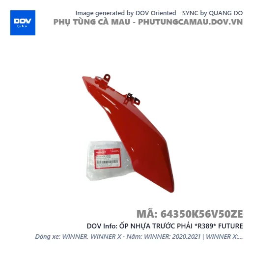 ỐP NHỰA TRƯỚC PHẢI *R389* FUTURE — 64350K56V50ZE