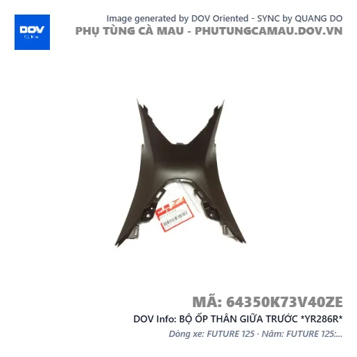 BỘ ỐP THÂN GIỮA TRƯỚC *YR286R*  — 64350K73V40ZE