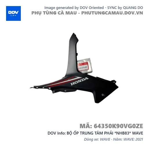 BỘ ỐP TRUNG TÂM PHẢI *NHB83* WAVE — 64350K90VG0ZE
