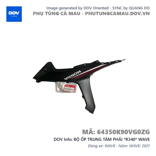 BỘ ỐP TRUNG TÂM PHẢI *R340* WAVE — 64350K90VG0ZG