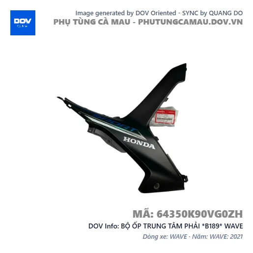 BỘ ỐP TRUNG TÂM PHẢI *B189* WAVE — 64350K90VG0ZH