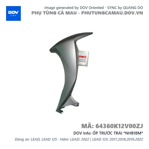 ỐP TRƯỚC TRÁI *NHB18M*  — 64360K12V00ZJ
