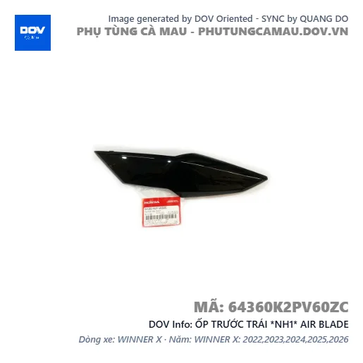 ỐP TRƯỚC TRÁI *NH1* AIR BLADE — 64360K2PV60ZC