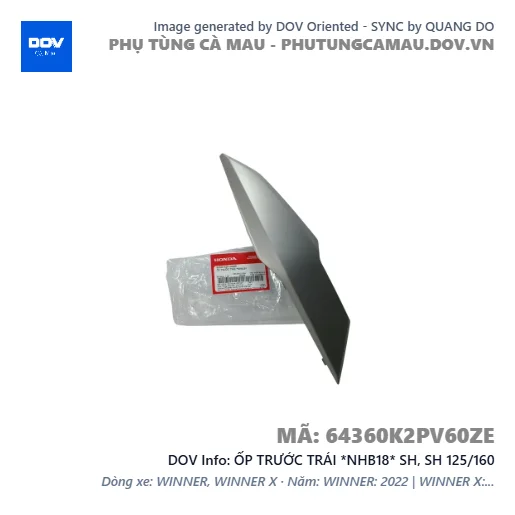 ỐP TRƯỚC TRÁI *NHB18* SH, SH 125/160 — 64360K2PV60ZE
