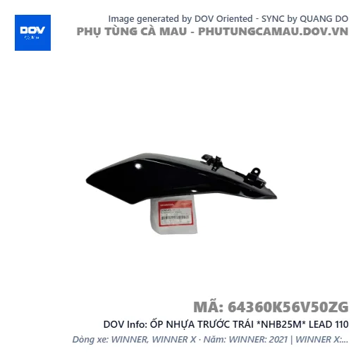ỐP NHỰA TRƯỚC TRÁI *NHB25M* LEAD 110 — 64360K56V50ZG