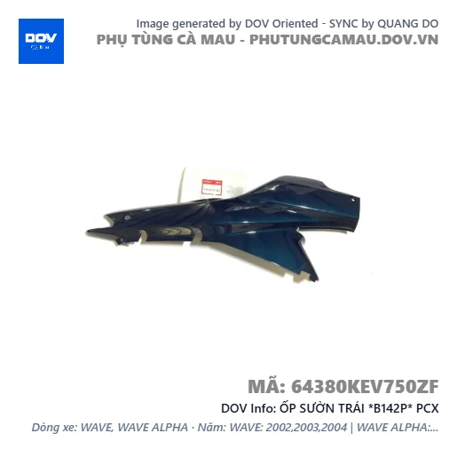 ỐP SƯỜN TRÁI *B142P* PCX — 64380KEV750ZF