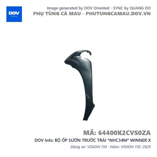 BỘ ỐP SƯỜN TRƯỚC TRÁI *NHC34M* WINNER X — 64400K2CVS0ZA